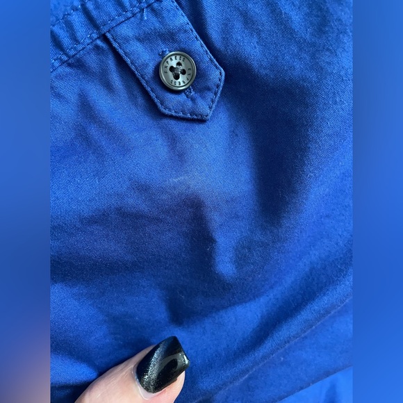 Women’s Express Design Studio Fitted Navy Blue Button-Up Shirt - Picture 10 of 11